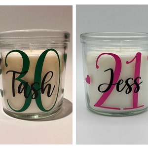 Personalised 18th Birthday gift girl,Candle Gift,18th Birthday,21st Birthday Gift,30th Birthday,Gifts for her,40th birthday,70th Birthday image 10