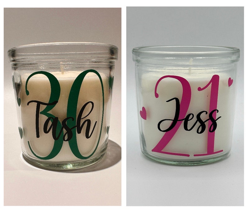 Personalised 18th Birthday gift girl,Candle Gift,18th Birthday,21st Birthday Gift,30th Birthday,Gifts for her,40th birthday,70th Birthday image 10