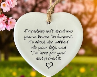 Friendship Gift, Gift For Best Friend, Unique Ceramic Keepsake, Friend Gift, Friend Birthday Gift, Friend Thank you Gift, Colleague Gift