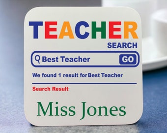 Teacher Gifts End Of School Year, Personalised Thank You Teacher Appreciation, End of term gifts, Teaching Assistant, Nursery Worker, UK