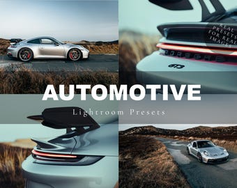 4 Lightroom Presets - AUTOMOTIVE PRESETS Desktop & Mobile, Real presets for real images