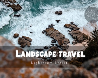 4 Lightroom Presets CC - LANDSCAPE TRAVEL Desktop & Mobile, Real presets for real images