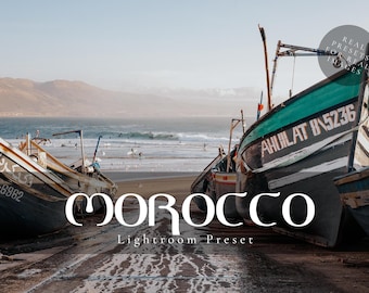 3 Lightroom Presets CC and mobile - MAROCCO, Photo Filter for Travel, Preset