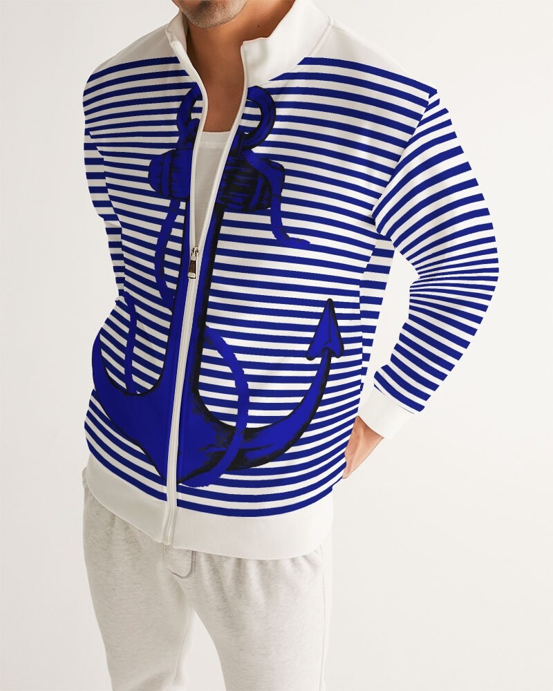 NAUTICAL Men's Track Jacket with an Anchor Etsy