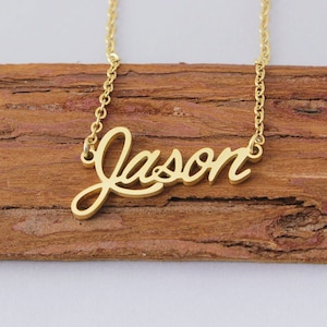 Jason Name Necklace Etsy Canada