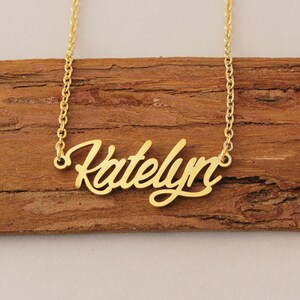 Personalized Name Necklace, Custom Initial Necklace, Necklace with Any Name, Engraved Name Jewelry for Katelyn