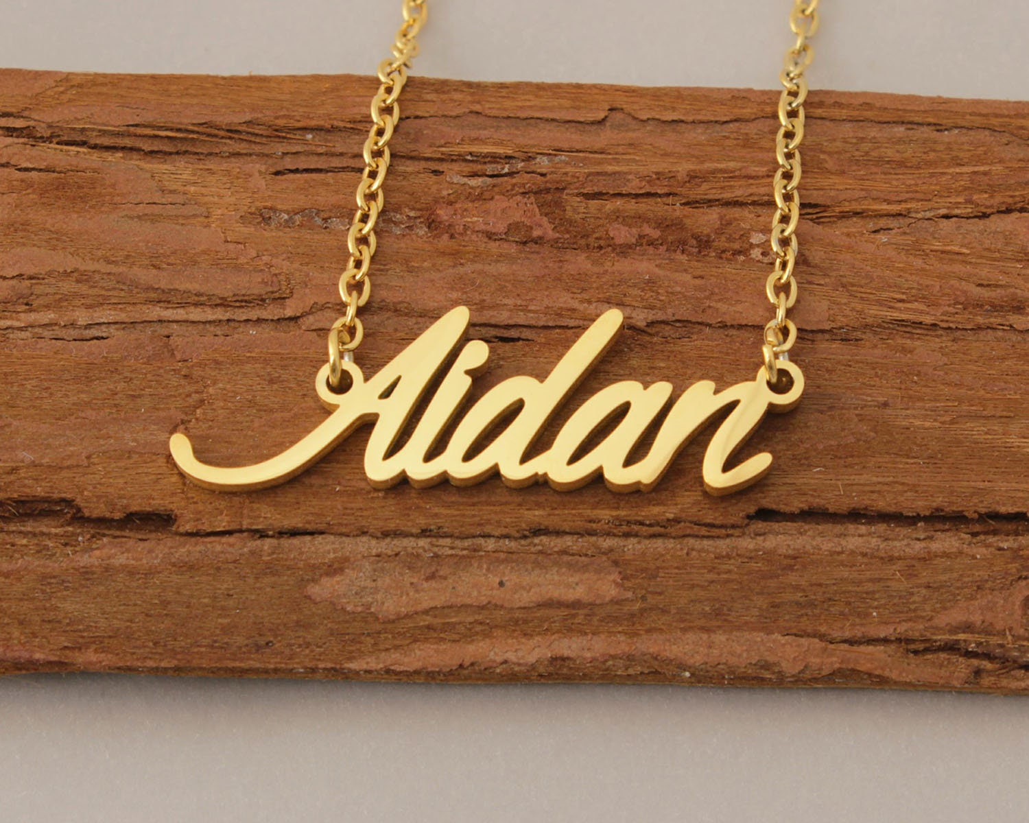 Name Necklace, Aidan Name Necklace, Personalized Necklaces for Women, Necklace with Name, Kids Christmas Birthday Gift Necklace Name