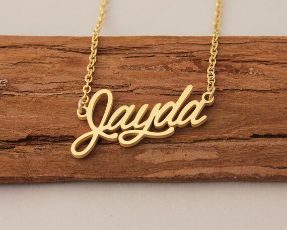 Name on sale necklace name art