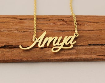 Name Necklace, Initial Necklace Customized, Mom Necklace, Personalized Necklace Mother Day Gift for Amya