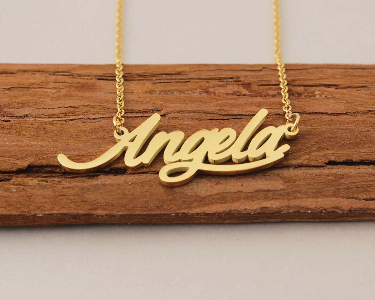 Custom Name Necklace Angela Name 