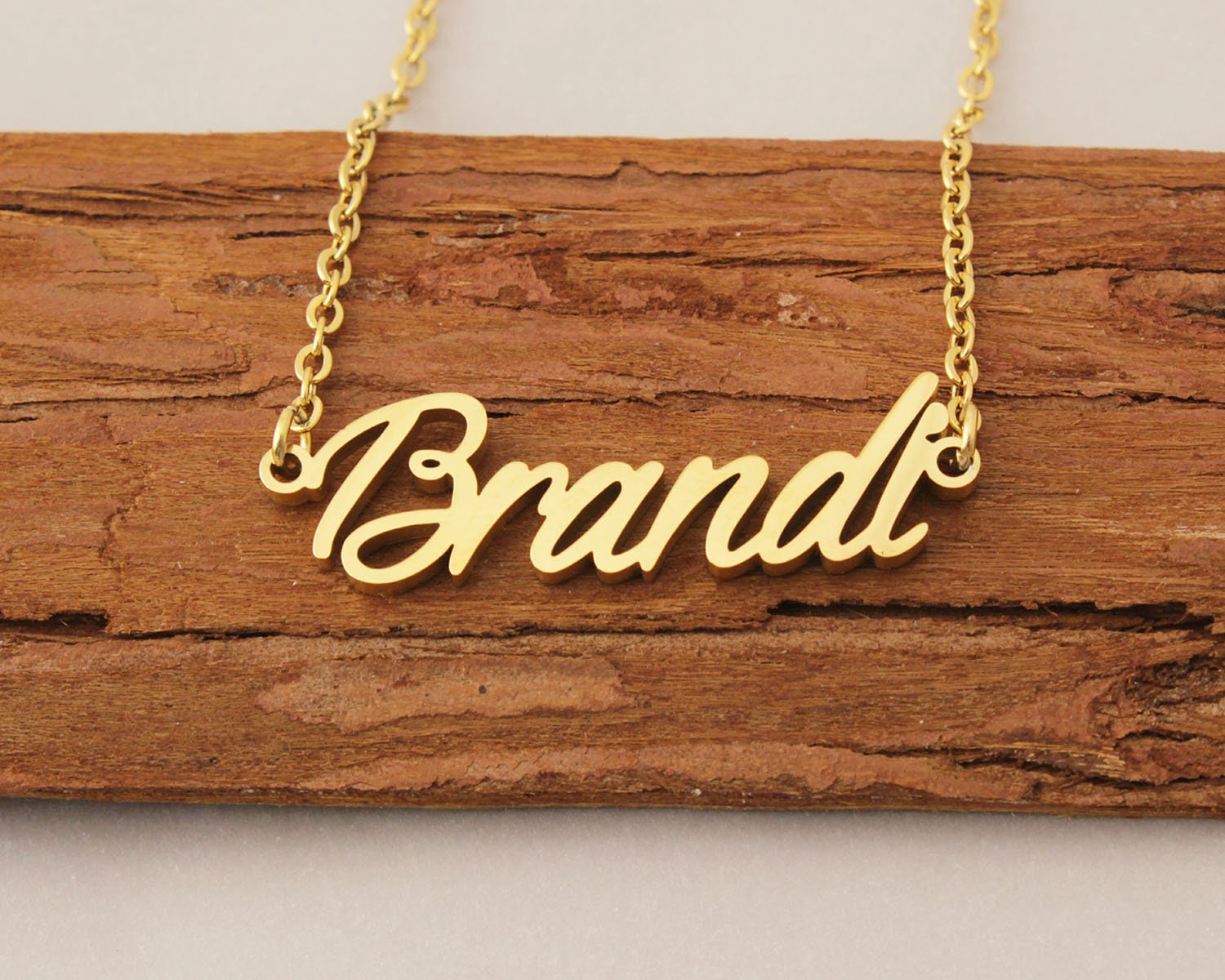 Name Necklace Custom Brandi Name 