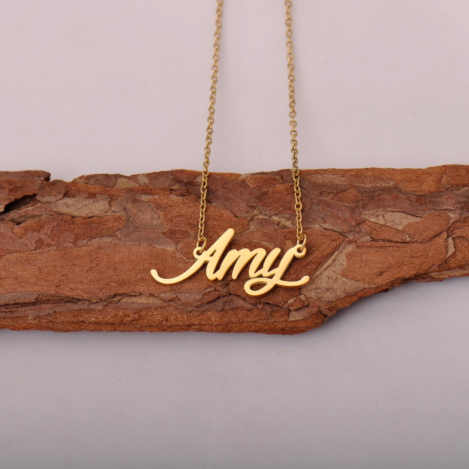 Amy Name Necklace - Etsy