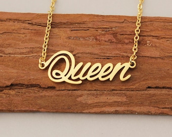 Queen Name Necklace Etsy Sweden