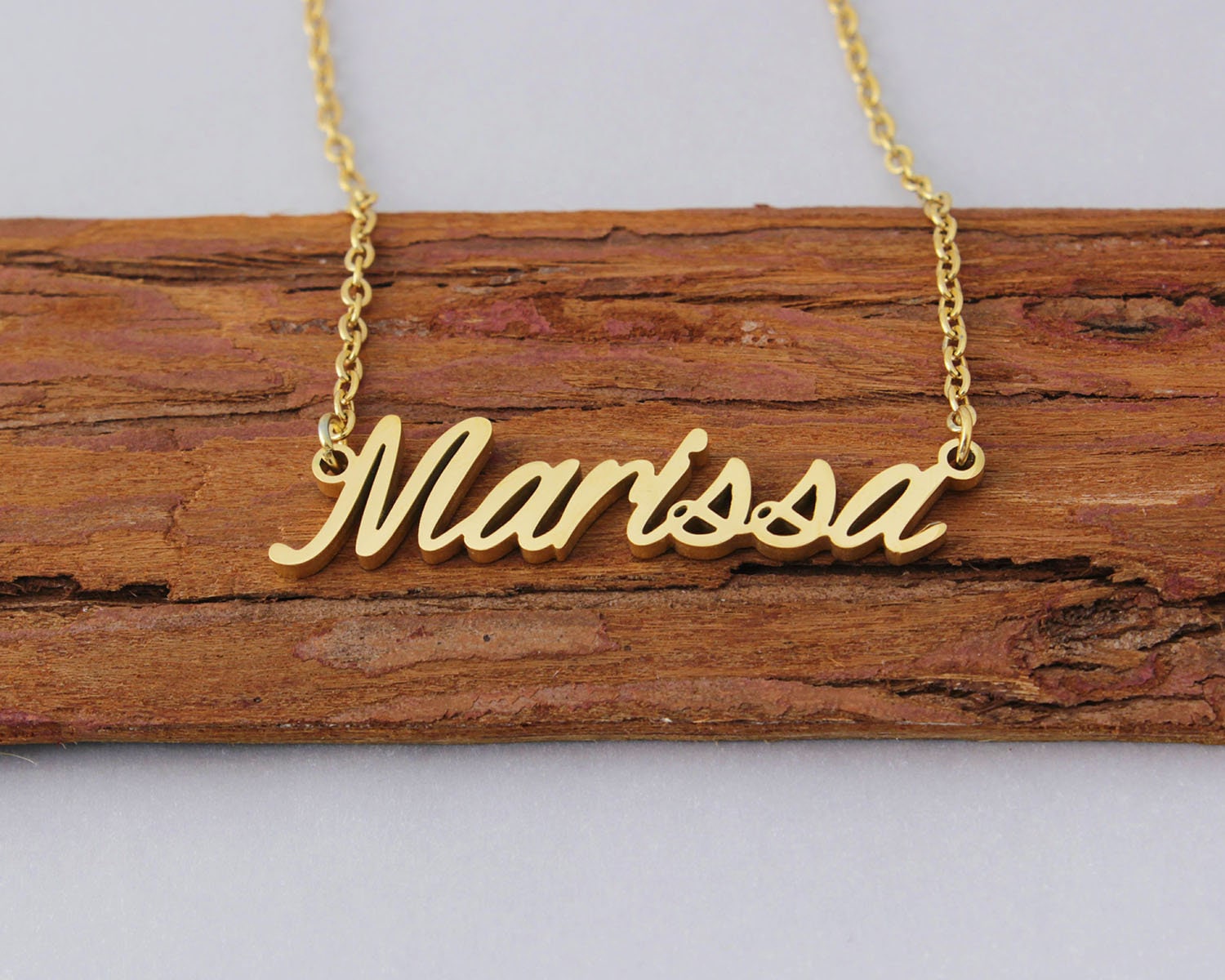 Marissa name necklace clearance