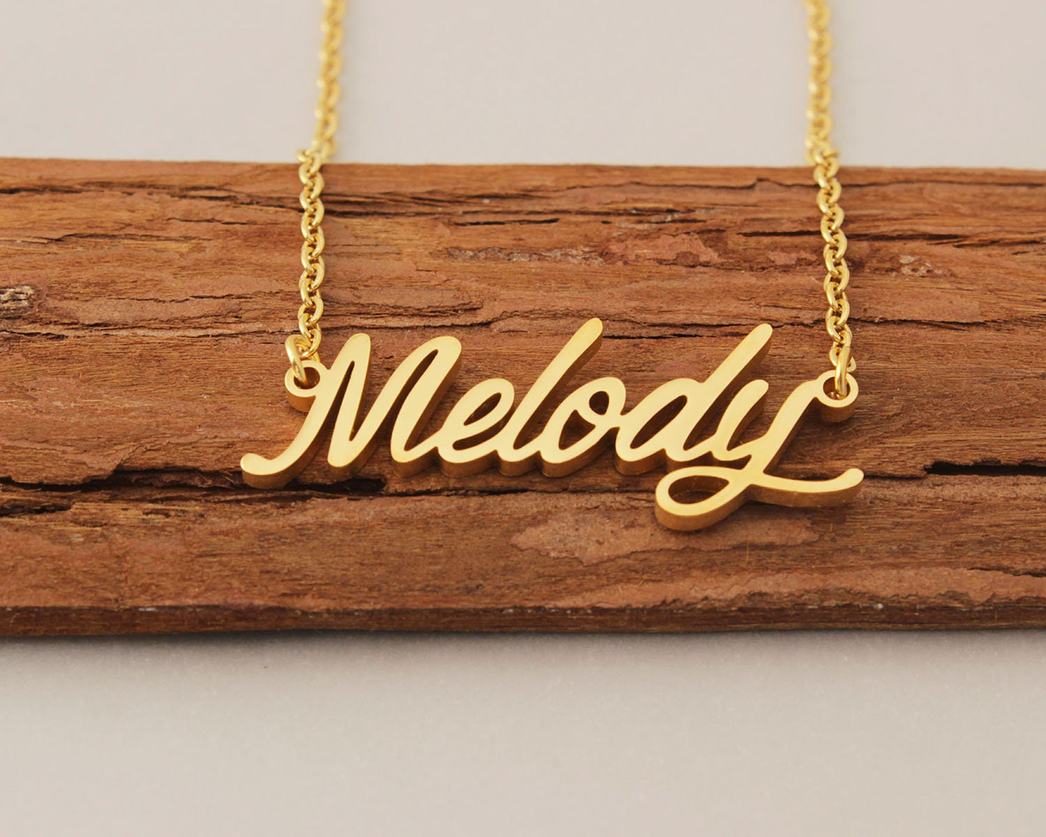 Melody name store necklace