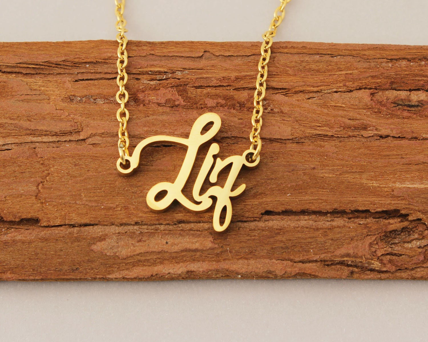 Liz name best sale necklace