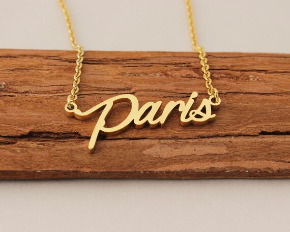 Name Necklace Nameplate Necklace for Her Couples Necklace