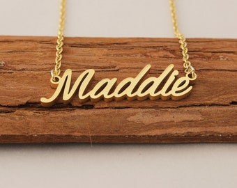 Name Necklace, Custom Name Necklace, Dainty Necklace with Her Name, Personalize Christmas Gift Necklace for Maddie