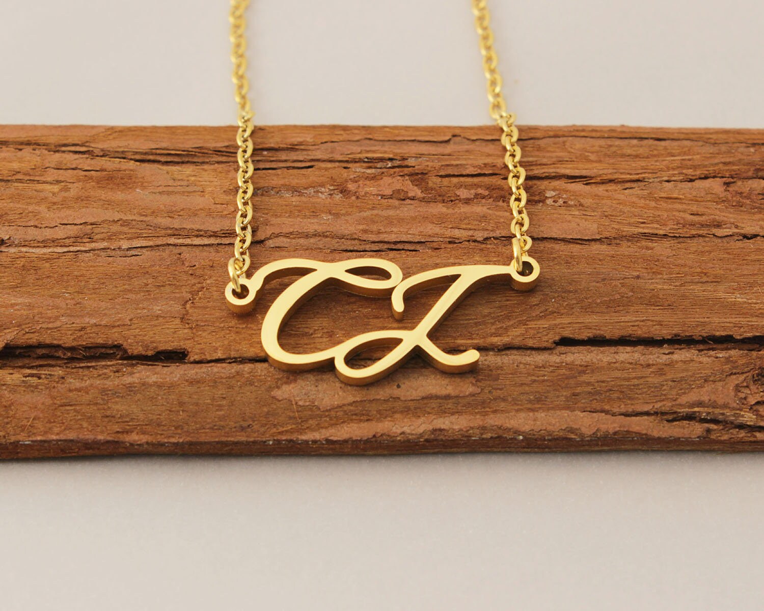 Necklace Name Cj Etsy