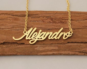 Custom Name Necklace Alejandro Name 