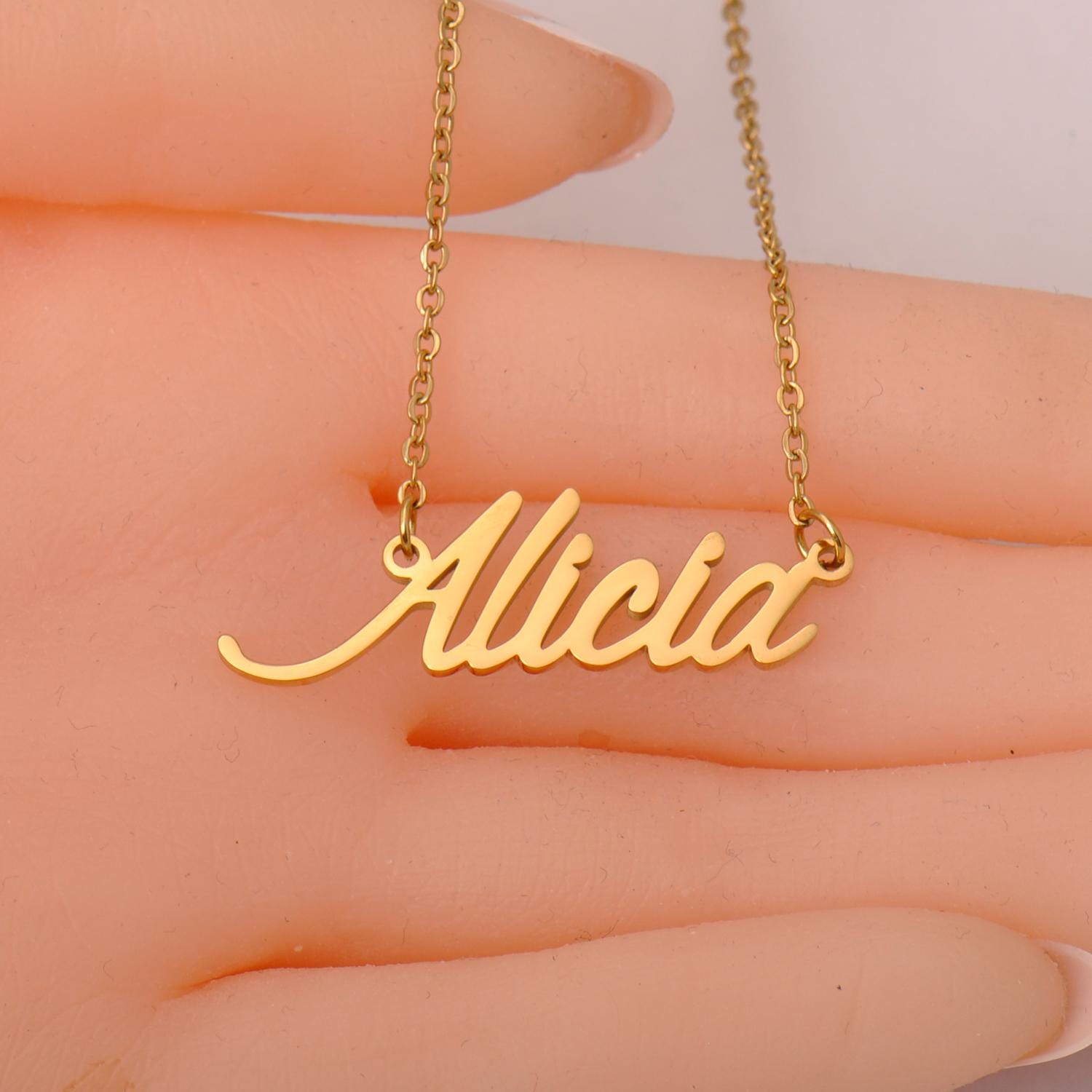 Name Necklace, Custom Name Necklace, Letter Necklace for Her, Name