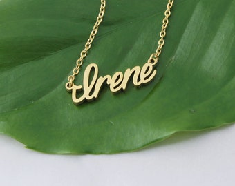 Custom Name Necklace Irene Dainty 