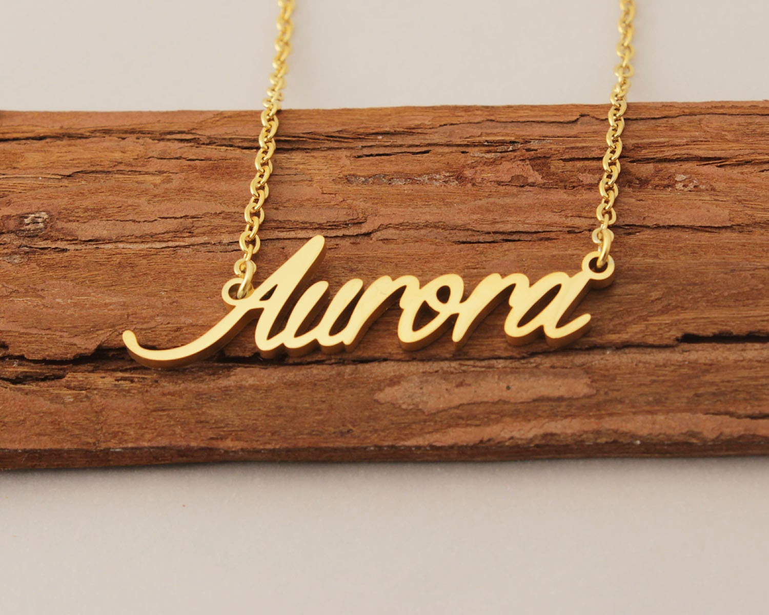 Collana personalizzata con nome oro 18 kt corda modello America 50 cm - Gioielleria online Guerriero pozzuoli- preziosi oro
