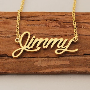 Jimmy Name Necklace, Personalized Necklace for Women, Engraved Necklace, Tiny Name Pendant Best Friend Necklace Birthday Gift