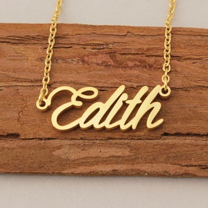 Name Necklace, Custom Name Necklace, Necklaces for Women, Personalized Letter Necklace, Ideal Name Necklace Women Anniversary Gift for Edith