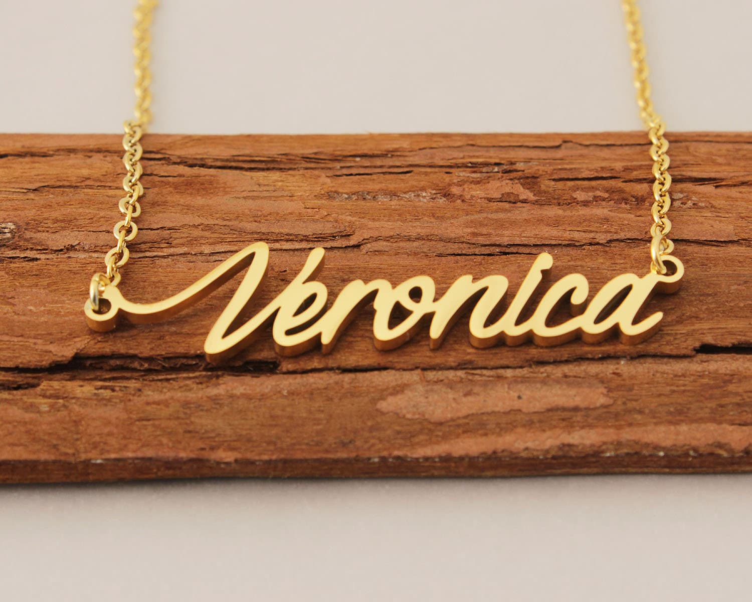 Veronica name necklace deals