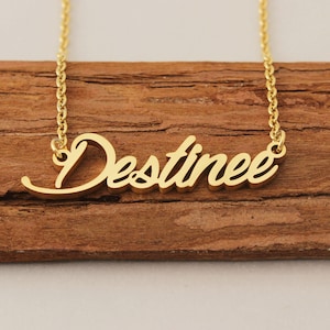 Destinee Nom Collier, Dainty Collier, Nom personnalisé sur Collier, Couples Collier Idéal Cadeau d’anniversaire pour elle