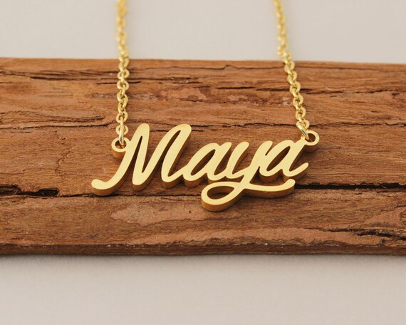 Maya name necklace deals