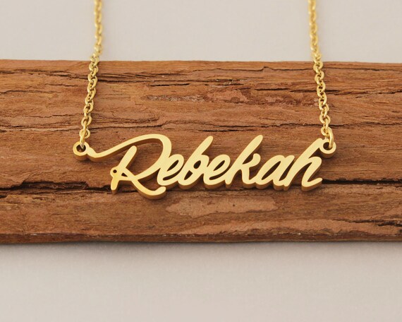 Name Necklace Rebekah Name Necklace 