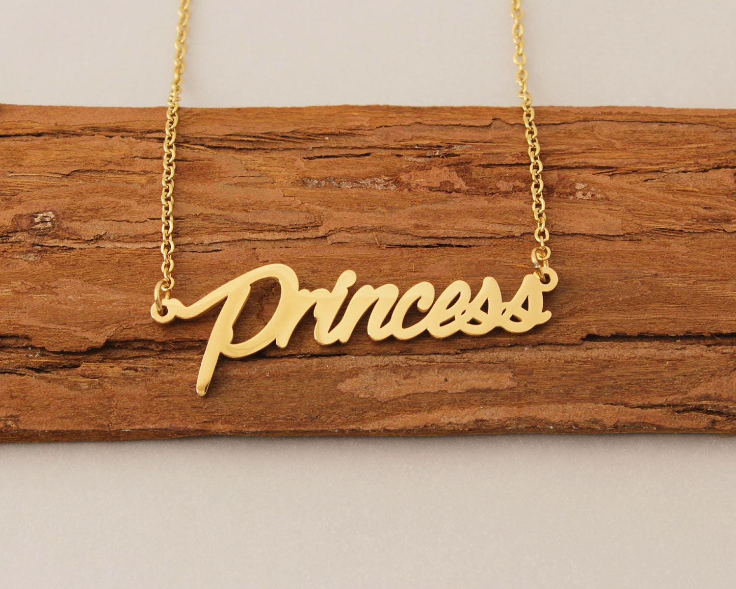 Prince Princess Name Necklace Name Necklace, Personalize Name 