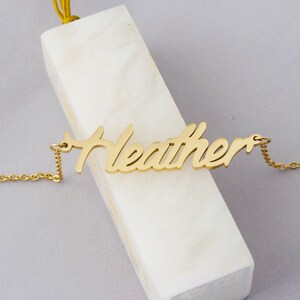 Name Necklace, Gold Plated Necklace for Hannah, Personalized Name Necklace Women Girls Christmas Gift image 6