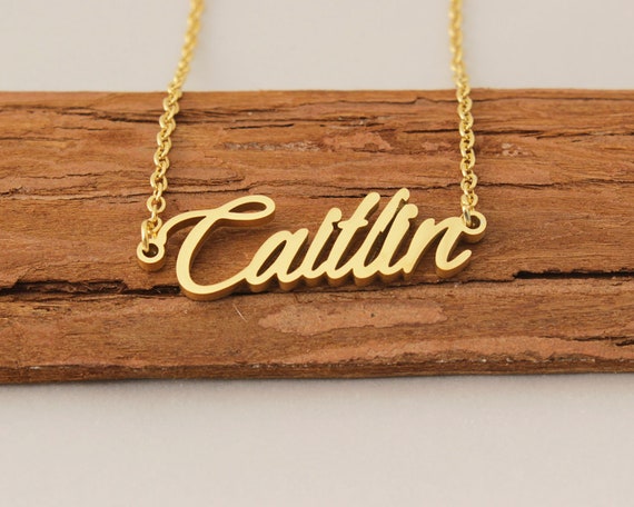 Custom Name Necklace Dainty Necklace With Name Engraved Kids