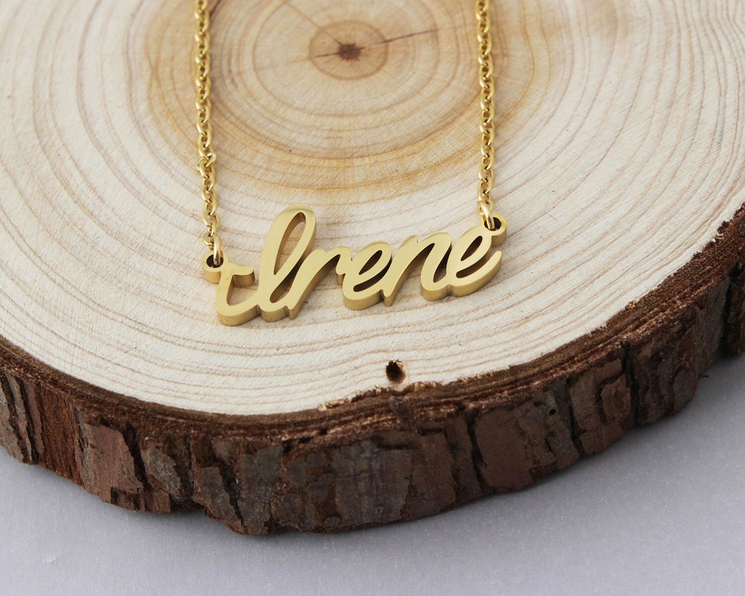 Collana nome personalizzato, collana Irene Dainty, collana con il suo nome, collana madre regalo acciaio inossidabile - Italia