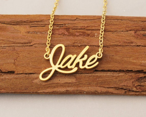 Jake name necklace deals