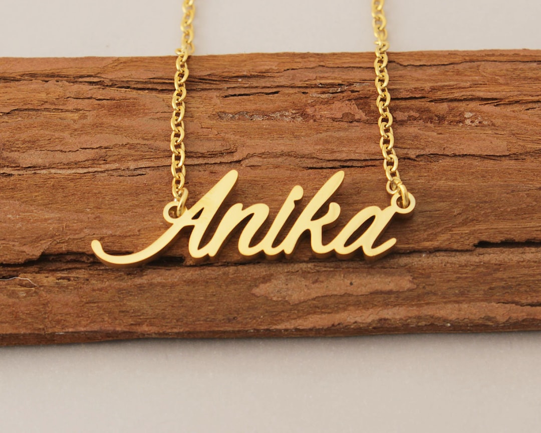Name on sale necklace name art