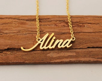 Name Necklace, Custom Name Necklace, Name Pendant, Minimalist