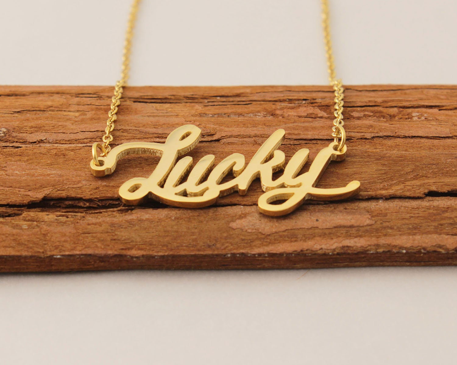 Lucky name cheap pendant