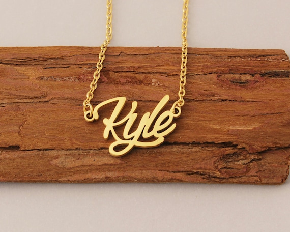Kyle name best sale necklace