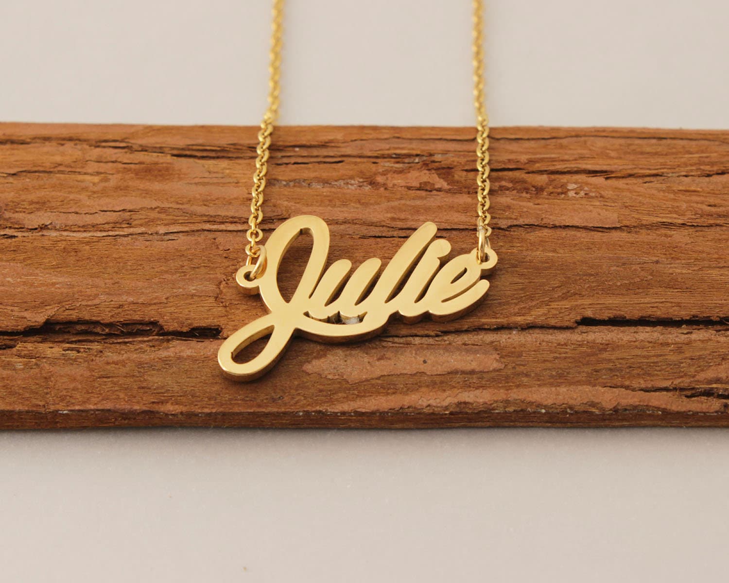 Julie name deals necklace