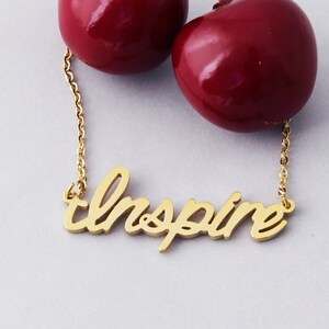 Name Necklace, Gold Plated Necklace for Hannah, Personalized Name Necklace Women Girls Christmas Gift image 3