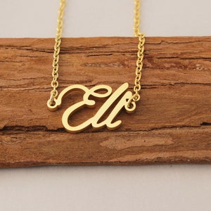 Buy Name Necklace Custom Adam Initial Necklace Name Necklaces for Women Personalized Gold Plated Necklace Mother Day Gift for Her Online in India Etsy