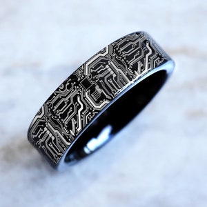 Nerdy wedding bands for guys cheap