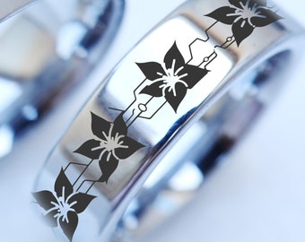 Silver Metal Nier Automaton Nier Automata Ring, Black Box Ring