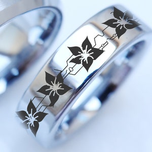Nier Lunar Tear Wedding Ring, Nier Automata Game Ring, Gamer Engagement Ring, Nerd Jewelry, Nier Automata 6mm Ring, Nier Automata Gift