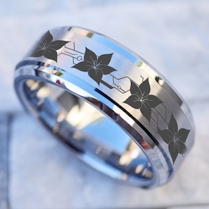 Nier Lunar Tear Wedding Ring, Nier Automata Game Ring, Gamer Engagement Ring, Nerd Jewelry, Nier Automata Spinner Ring, Nier Automata Gift