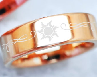 Tangled Ring, Tangled Filigree Wedding Band, Tangled Floral Jewelry, Sun Symbol Engagement Ring Sun Symbol Wedding Ring, Princess Ring